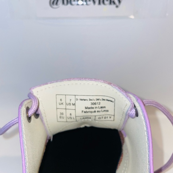 🆕Dr Martens unisex adult 1461 Quad Ii Platform Leather Light Lilac Size 7/8 - Picture 7 of 13